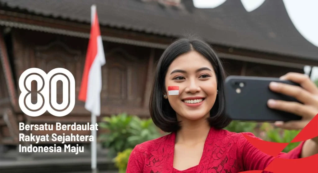 Senyum percaya diri saat memperingati HUT RI